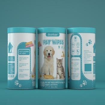 China Carefor soft soft pet wipes.100% cotton. Soft and comfortable. Accept OEM for sale