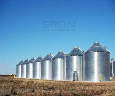 China Factory Corrugated Plate Steel Grain Silo For Sale , Turnkey Project Provided for sale