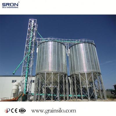 China Factory Customized Hot Dip Galvanized Corrugated Plate 3000 Ton Grain Silo For Sale for sale