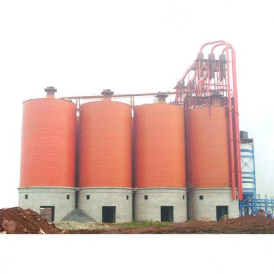 China Building Material Stores 20,000 Ton Spiral Steel Fly Storage Silo ASH Spiral Folding Steel Cement Silo for sale