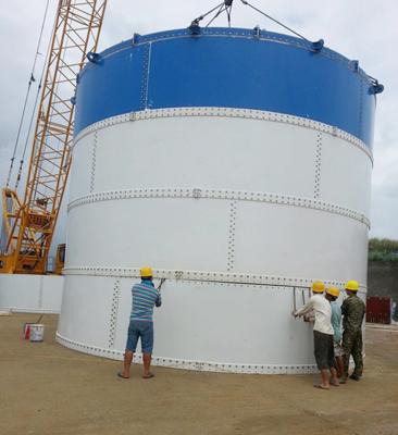 China Building Material Shops 300~2000 Ton Hopper Silo Bolted Silo For Concrete Batching Plant For Sale for sale