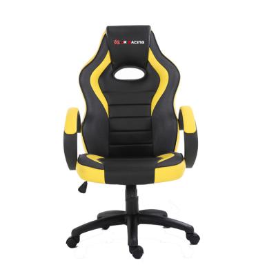 China Cheap Home Furniture Black Leather PC Office Computer Gaming Rotating Ergonomic Chair for sale