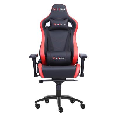 China Custom Color Pillow Seat Gamer Black Spinning Gaming Chair With Wear Resistant Wheels for sale