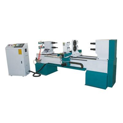 China Multifunctional automatic wood lathe turning milling machine, cnc wood lathe with CE certification for sale