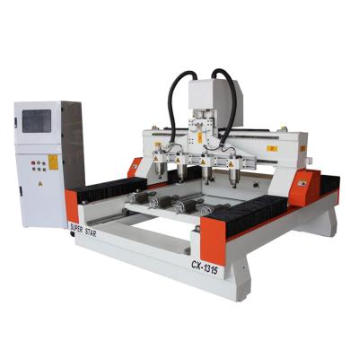 China High Quality Furniture and Crafts 4 Heads 3D CNC Router Carving Machine Rotary CNC Router Woodworking Machine for sale