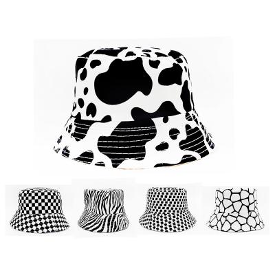 China Sunscreen and sunshade customized series men's and women's black and white fashion fisherman's hat. for sale