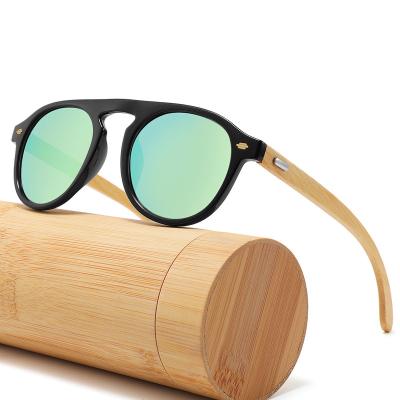 China Fashion Sunglasses Clear Glass Sunglasses Spring Hinge Square Sun Women Men Polarized Bamboo Wooden Sunglasses for sale