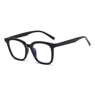 China Square Customize Designer Glass Optical Frames Logo Spring Hinge Anti Blue Ray Computer Glass Eyeglasses Men for sale