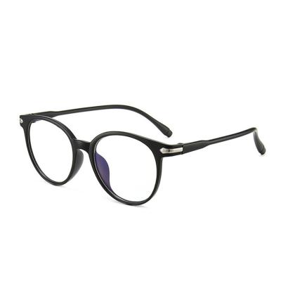 China Fashionable Round Light Blue Light Glass Hinges DL Plastic Lenses Round Frame Anti Shape Blue Light Blocking Glasses 2021 For Women for sale