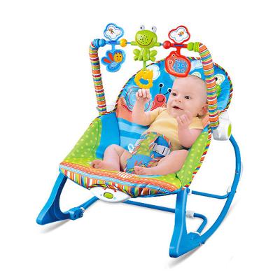 China Wholesale Multi-Function Baby Iron Toys Infant Child Seat Comfortable Rocking Chair Baby Rocker with Vibration and Music for Kids Gift for sale