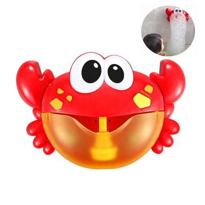 China Bubble Memory Toy Summer Bathtub Toys Bath Soap Maker For Toddlers, Funny Battery Operated Musical Crab Bubble Machine Automatic Bath Toy For Child for sale