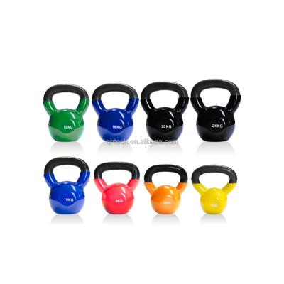 China Universal Wholesale Gym Fitness China Colored Vinyl Kettlebell for sale