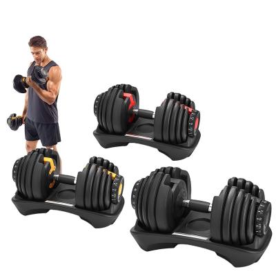 China High Quality Adjustable Dumbbell Set 24kg Gym Equipment 40kg Dumbbell Weights for sale