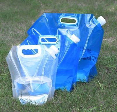 China PET/NY/PE or Custom Stand Up 1L 2L 3L 5L Outdoor Camping Hiking Portable Folding Water Bag for sale