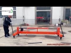 1500kg Warp Beam Trolley Pallet Type Steel Beam Trolley