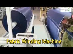 Electric Motor Fabric Winding Machine Cloth Horizontal Automatic For Weaving