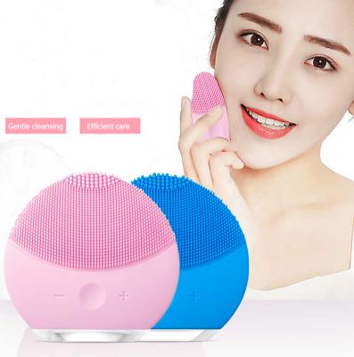 China 2021 Hotel Cordless Rechargeable IPX7 Grade Silicone Waterproof Face Cleaning Brush for sale