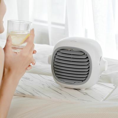 China 2020 New Design Summer Small Mini Size Air Cooler Portable Hanging Water Mist Fan for sale