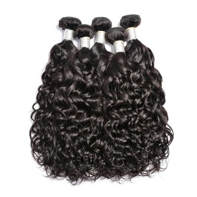 China Unprocessed Brazilian Water Wave Virgin Hair Extension Hair Bundles Cheap Water Wave Virgin Brazilian Cuticle Aligned Hair 100% for sale