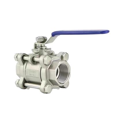 China Wholesale 304 Stainless Steel Internal Water Thread Faucet Three-Piece Steam Internal Threaded Ball Valve Industrial Manual Valve for sale