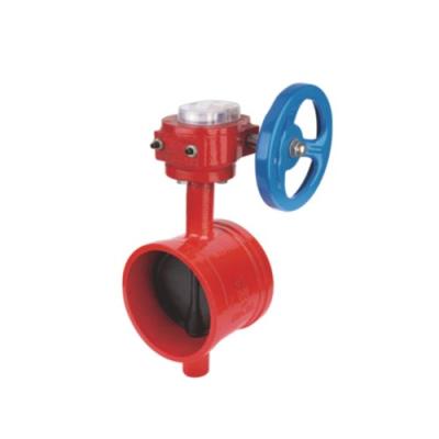 China Carbon steel factory direct sale XD381X fire ditch signal butterfly valve for sale