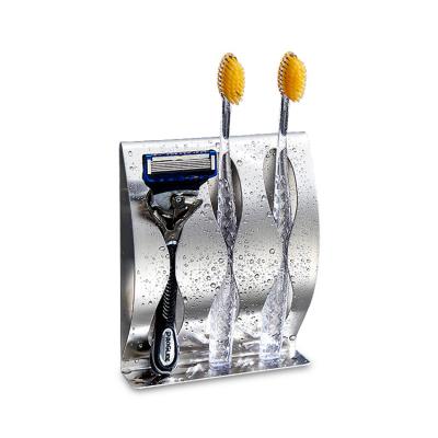 China Sustainable New Arrival Bathroom Convenient Waterproof Wall Mounted Stainless Steel Toothbrush Holder for sale