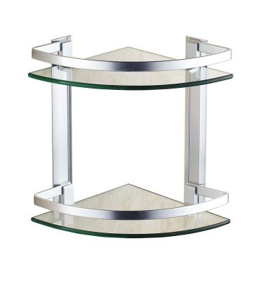 China Wall Mounted Type New Arrival Wall Mounted Multi Glass Alumunum Accessories Corner Shelf for sale