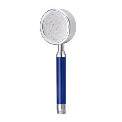 China Without Switch Rainfall High Quality High Pressure Blue Aluminum Shower Head for sale