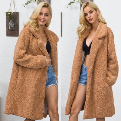 China Autumn And Winter New Style 2021 Anti-wrinkle 0720 Fur Women's Winter Casual Warm Jacket Long Faux Fur Coat Thick Coat Jacket for sale