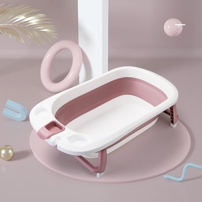 China Durable 0-6 Years Baby Portable Collapsible Tub Large Folding Bathtub For Kids for sale