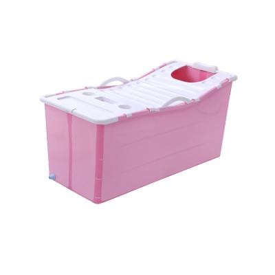 China Customizable color 120CM low price high quality viable freestanding left and right plastic portable folding bathtub for sale