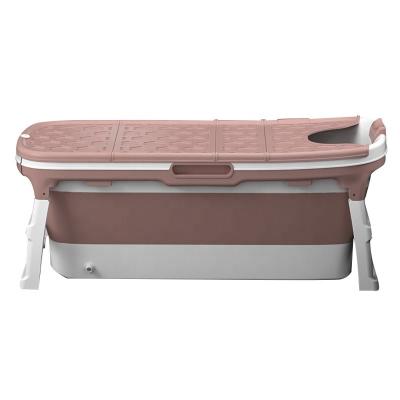 China Sustainable Foldable And Portable Plastic Bathtub For Adults Folding Tub Spa Bathtub 1380 Mm Length for sale