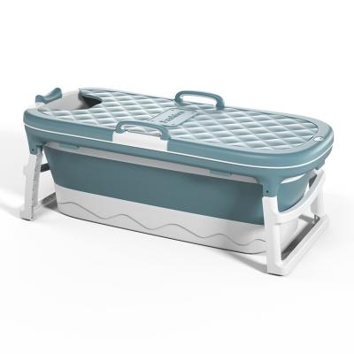 China Hot Selling 1.38m/54.3inch Viable Hot Sale In Korea Adult Folding Bathtub Freestanding Collapsible Bathtub Dropshipping and Wholesale for sale