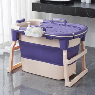 China Low Price Viable Hot Seling L Adult Plastic Folding Bathtub Household Bath Bucket Thickening Baby Dropshipping Big And Wholesale for sale