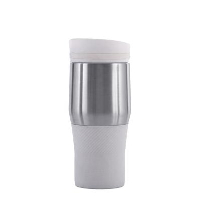 China 360ml Vacuum Travel Mug Stainless Steel Tumbler Thermos PORTABLE Coffee Mug with Flip Lid Water Bottle for sale