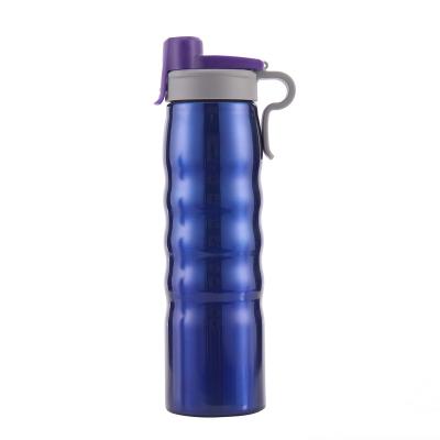 China PORTABLE Sports Water Bottle Single Wall Click Lid Portable Stainless Steel Handle Tumbler for sale