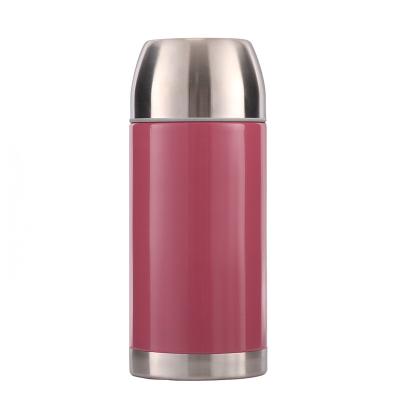 China Viable Maker 800ml Insulated Friendly Stainless Steel Food Jar Lunch Box Water Bottle With Button Cap for sale