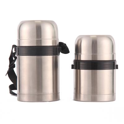 China Double Wall PORTABLE Stainless Steel Food Jar Insulated Vacuum Food Flask Lunch Box With Carry Rope for sale