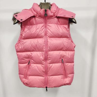 China Anti-pilling Women's Winter Vest Warm Down Vest Hooded Vest Down Vest Women Thick Warm Vest for sale