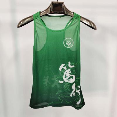 China Customized 100% Polyester Moisture Absorption Sweat Drainage Vest Company Volunteer Apparel Digital Printing Breathable Custom Size for sale