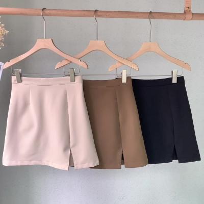 China 2022 Summer New Anti-static Black Japanese Style Short Skirt College High Waist Cotton Vintage 50s Pencil Mini Skirts For Girls for sale