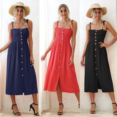 China 2022 summer anti-static stretching hot sale ladies long casual dresses beach dress dress bohemian for sale