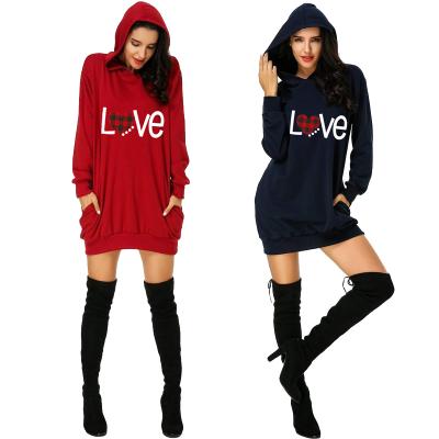 China Custom Wholesale Anti-static Hot Sale Pattern LOGO Sweatshirt Loose Characteristic Long Sleeve Dress Anti-static Dress for sale