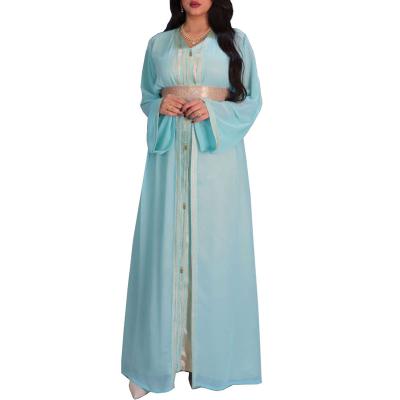 China Fashion Printed Long Dress Muslim Islamic Ethnic Muslim Women Clothing Long Dress AB147 for sale