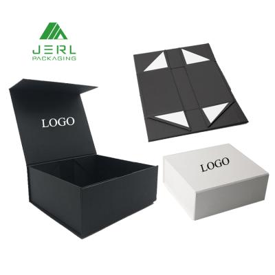 China Handmade Custom Cardboard Luxury Black Magnetic Foldable Folding Packaging Boxes Shoe Box For Shoes With Logo for sale