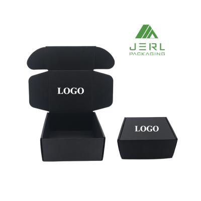 China Recycled Materials Logo Luxury Black Paper Custom Mailer Shipping Express Subscription Box for sale