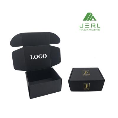 China Recyclable Gold Foil and Black Product Shoe Mailer Mailer for sale