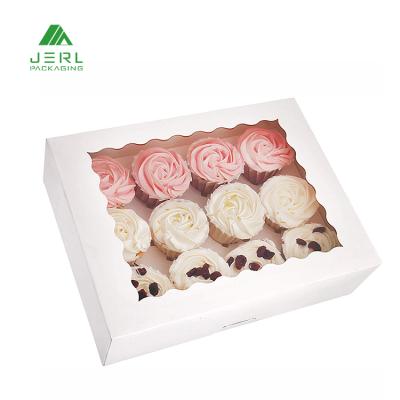 China Recycled Materials Customized Treat Boxes With Window for sale