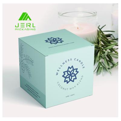 China Eco Friendly Handmade Cardboard Candle Box Packaging Candle Packaging for sale