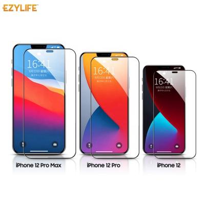 China Mobile Phone 9h 2.5d Full Cover Glue Best Tempered Glass Screen Protector For iPhone 12 Max iPhone New Model for sale